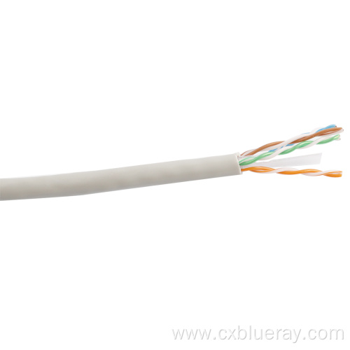 CCA UTP CAT6 23AWG 4PAIR HDPE with seperator PVC jacket Indoor communication network LAN cable